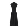 Solid-color Patchwork Mid-length Dress For Women
